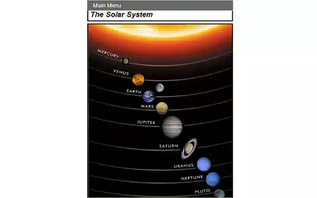 Solar System App from Chrome web store to be run with OffiDocs Chromium online Solar System App from Chrome web store to be run with OffiDocs Chromium online