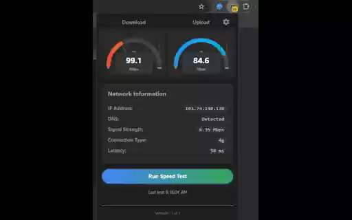 Speed Tester from Chrome web store to be run with OffiDocs Chromium online Speed Tester from Chrome web store to be run with OffiDocs Chromium online