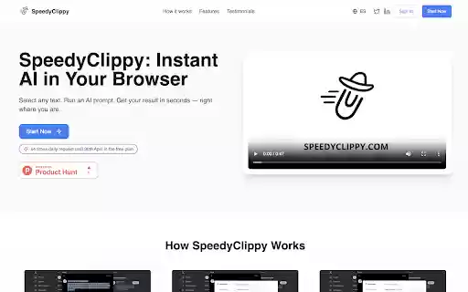 SpeedyClippy from Chrome web store to be run with OffiDocs Chromium online SpeedyClippy from Chrome web store to be run with OffiDocs Chromium online