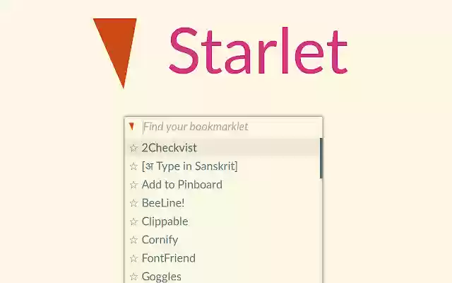 Starlet from Chrome web store to be run with OffiDocs Chromium online Starlet from Chrome web store to be run with OffiDocs Chromium online