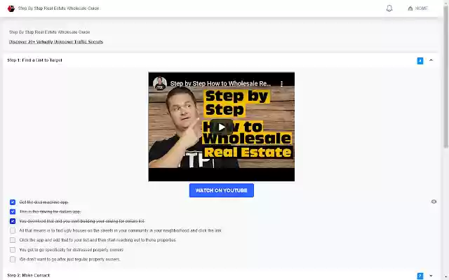 Step By Step Real Estate Wholesale Guide from Chrome web store to be run with OffiDocs Chromium online Step By Step Real Estate Wholesale Guide from Chrome web store to be run with OffiDocs Chromium online