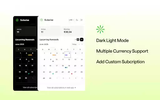 Subwise Subscription Manager from Chrome web store to be run with OffiDocs Chromium online Subwise Subscription Manager from Chrome web store to be run with OffiDocs Chromium online
