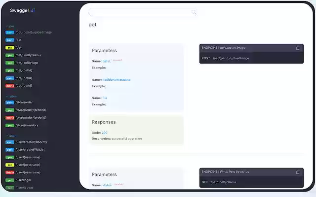 Swagger UI from Chrome web store to be run with OffiDocs Chromium online Swagger UI from Chrome web store to be run with OffiDocs Chromium online