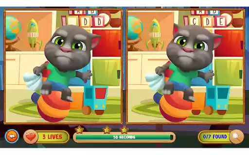 Talking Tom Spot Differences from Chrome web store to be run with OffiDocs Chromium online Talking Tom Spot Differences from Chrome web store to be run with OffiDocs Chromium online