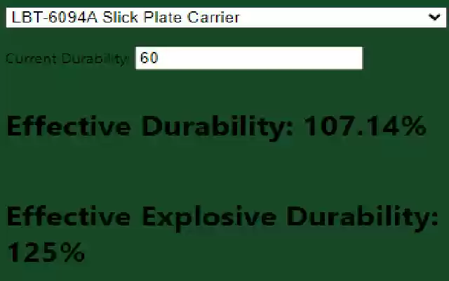 Tarkov Armor Calculator from Chrome web store to be run with OffiDocs Chromium online Tarkov Armor Calculator from Chrome web store to be run with OffiDocs Chromium online