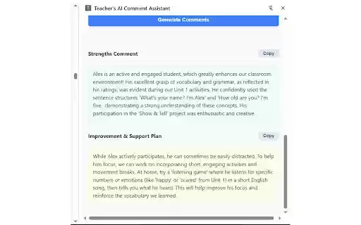 Teacher’s AI Report from Chrome web store to be run with OffiDocs Chromium online Teacher’s AI Report from Chrome web store to be run with OffiDocs Chromium online