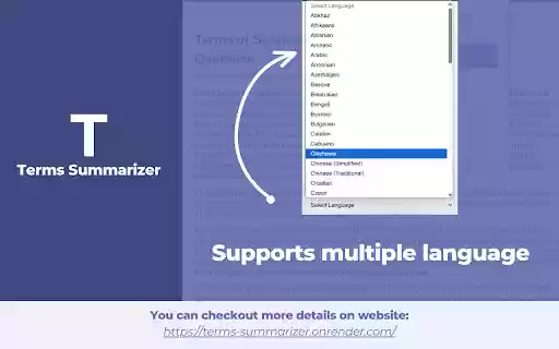 Terms Summarizer from Chrome web store to be run with OffiDocs Chromium online Terms Summarizer from Chrome web store to be run with OffiDocs Chromium online