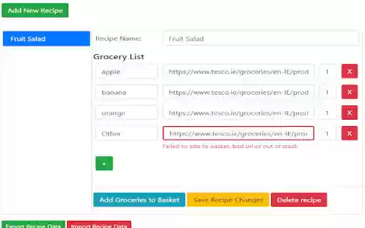 Tesco and Dunnes Auto Basket from Chrome web store to be run with OffiDocs Chromium online Tesco and Dunnes Auto Basket from Chrome web store to be run with OffiDocs Chromium online