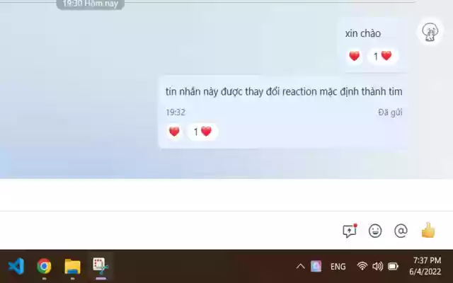 Thay đổi reaction mặc định Zalo from Chrome web store to be run with OffiDocs Chromium online Thay đổi reaction mặc định Zalo from Chrome web store to be run with OffiDocs Chromium online
