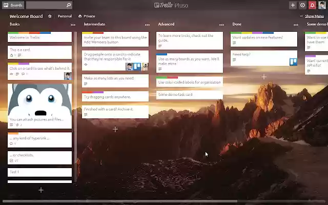 Trello Pluso from Chrome web store to be run with OffiDocs Chromium online Trello Pluso from Chrome web store to be run with OffiDocs Chromium online