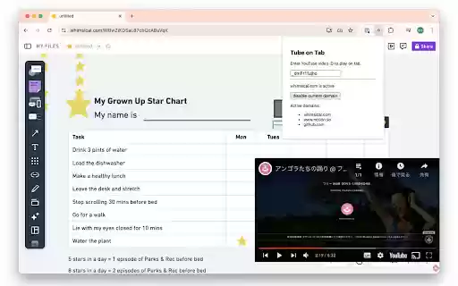 Tube on tab from Chrome web store to be run with OffiDocs Chromium online Tube on tab from Chrome web store to be run with OffiDocs Chromium online