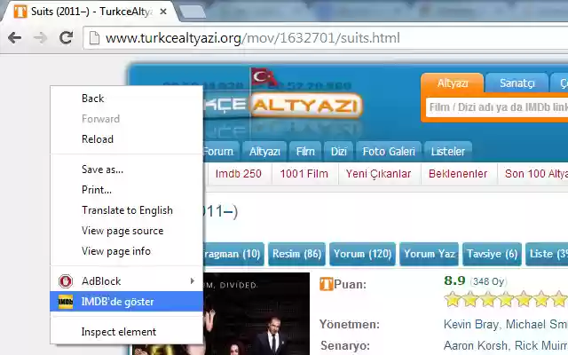 TurkceAltyazi.Org Sağ Tık IMDBde Göster from Chrome web store to be run with OffiDocs Chromium online TurkceAltyazi.Org Sağ Tık IMDBde Göster from Chrome web store to be run with OffiDocs Chromium online