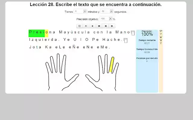 Tutor de tipeo from Chrome web store to be run with OffiDocs Chromium online Tutor de tipeo from Chrome web store to be run with OffiDocs Chromium online