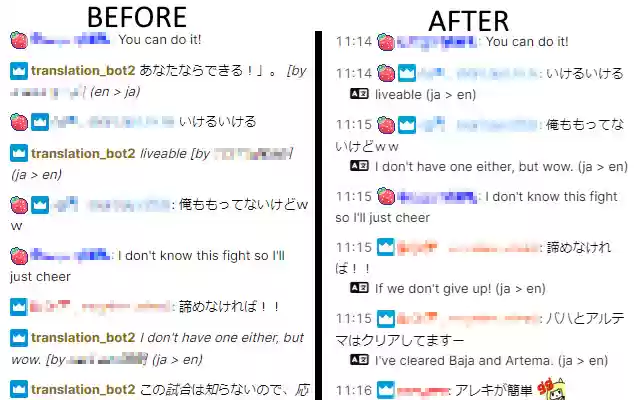 Twitch translation bot beautifier from Chrome web store to be run with OffiDocs Chromium online Twitch translation bot beautifier from Chrome web store to be run with OffiDocs Chromium online