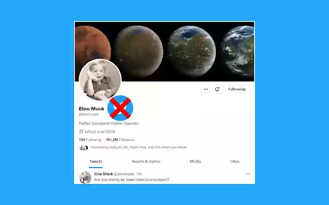 Twitter Definitely Not Blue from Chrome web store to be run with OffiDocs Chromium online Twitter Definitely Not Blue from Chrome web store to be run with OffiDocs Chromium online