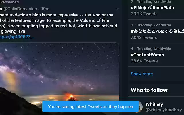TwitterLatest from Chrome web store to be run with OffiDocs Chromium online TwitterLatest from Chrome web store to be run with OffiDocs Chromium online