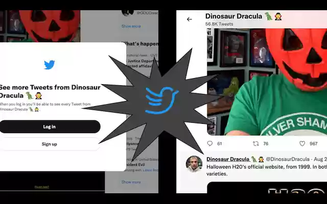 Twitter Login Hider from Chrome web store to be run with OffiDocs Chromium online Twitter Login Hider from Chrome web store to be run with OffiDocs Chromium online