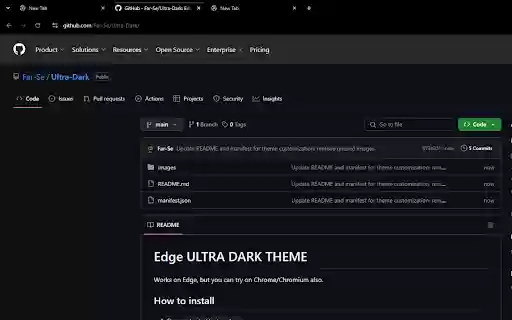 Ultra Dark Theme with gray line on active tab from Chrome web store to be run with OffiDocs Chromium online Ultra Dark Theme with gray line on active tab from Chrome web store to be run with OffiDocs Chromium online