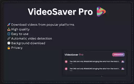 VideoSaver Pro Download Video Online from Chrome web store to be run with OffiDocs Chromium online VideoSaver Pro Download Video Online from Chrome web store to be run with OffiDocs Chromium online