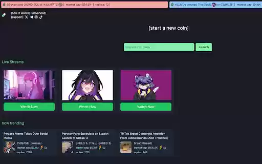 VTuber: Pump.Fun Live Streaming from Chrome web store to be run with OffiDocs Chromium online VTuber: Pump.Fun Live Streaming from Chrome web store to be run with OffiDocs Chromium online