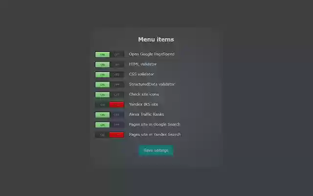 Webmaster menu from Chrome web store to be run with OffiDocs Chromium online Webmaster menu from Chrome web store to be run with OffiDocs Chromium online