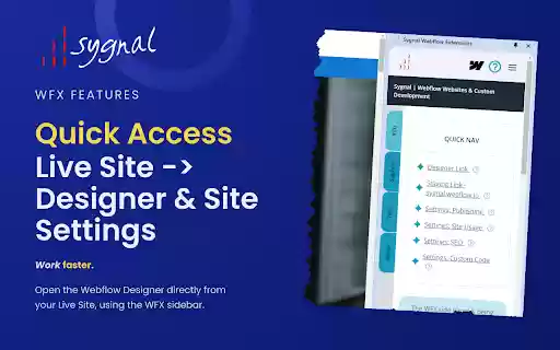 WFX | Sygnal Webflow Extensions from Chrome web store to be run with OffiDocs Chromium online WFX | Sygnal Webflow Extensions from Chrome web store to be run with OffiDocs Chromium online