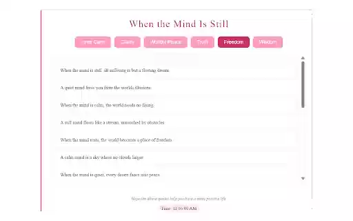 When the Mind Is Still from Chrome web store to be run with OffiDocs Chromium online When the Mind Is Still from Chrome web store to be run with OffiDocs Chromium online
