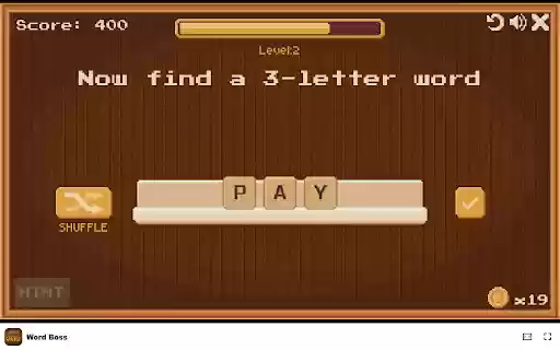 Word Boss Game Can you become the ultimate Word Boss? from Chrome web store to be run with OffiDocs Chromium online Word Boss Game Can you become the ultimate Word Boss? from Chrome web store to be run with OffiDocs Chromium online
