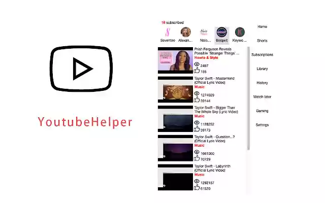 Youtube Helper from Chrome web store to be run with OffiDocs Chromium online Youtube Helper from Chrome web store to be run with OffiDocs Chromium online